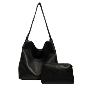 Vintage Large Leather Shoulder Bags for Women - High Capacity Bucket Handbags