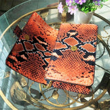 Snake Pattern Shoulder Bag Shoe Buckle Chain for Women