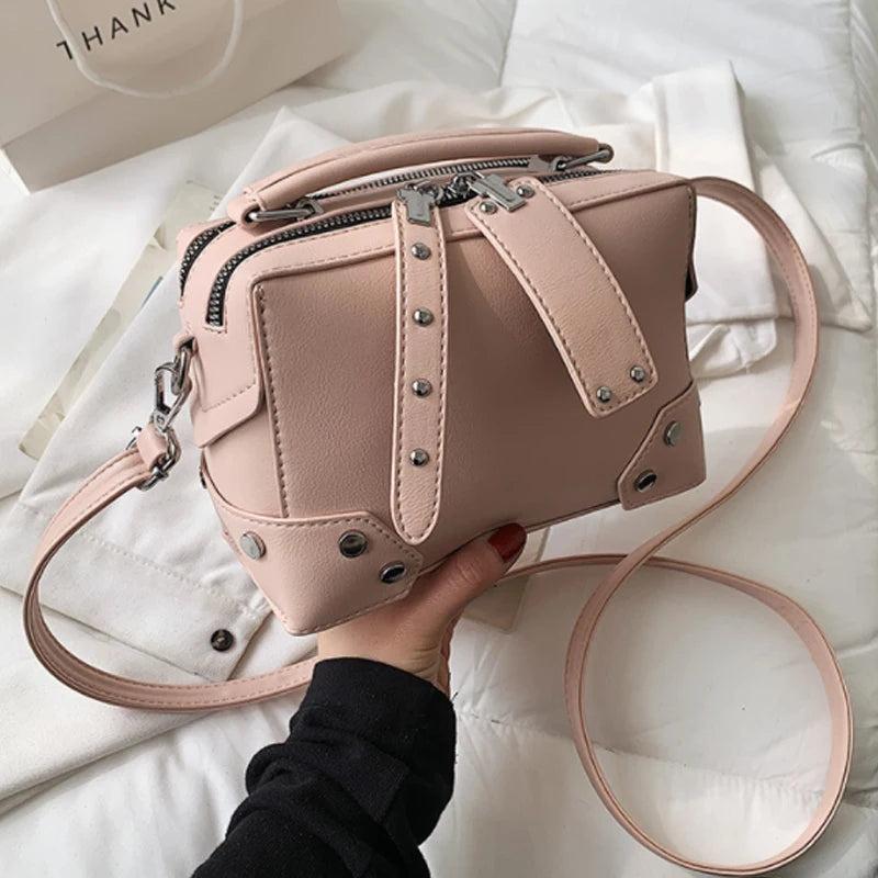 Rivet Women Handbag Small Square Messenger Bag