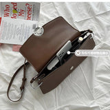 Big PU Leather Shoulder Bag for Women Armpit Bag Female Handbags