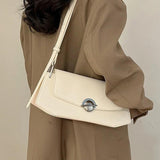 Big PU Leather Shoulder Bag for Women Armpit Bag Female Handbags
