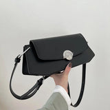 Big PU Leather Shoulder Bag for Women Armpit Bag Female Handbags
