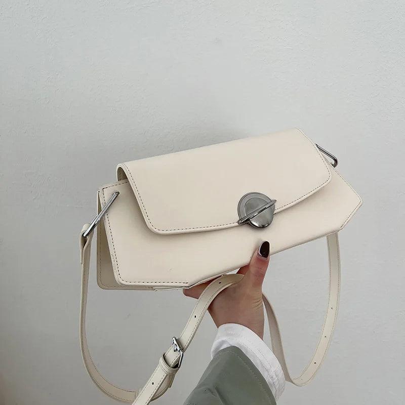 Big PU Leather Shoulder Bag for Women Armpit Bag Female Handbags