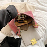 Winter Corduroy Chain Crossbody Bags for Women