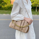Leather Shoulder Bags for Women Handbags Party Evening Clutch Bag