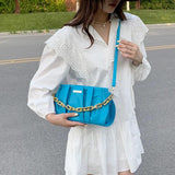 Leather Shoulder Bags for Women Handbags Party Evening Clutch Bag