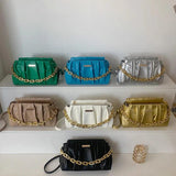 Leather Shoulder Bags for Women Handbags Party Evening Clutch Bag