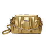 Leather Shoulder Bags for Women Handbags Party Evening Clutch Bag