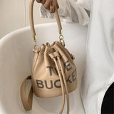 Candy Women's Handbags Drawstring Bucket Bag Shoulder Crossbody Tote