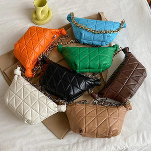 High Women's Thick Chain Small Bag Winter Handbags