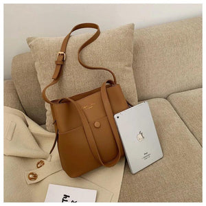 Casual Crossbody Bag for Women Large Tote Purse Soft PU Leather