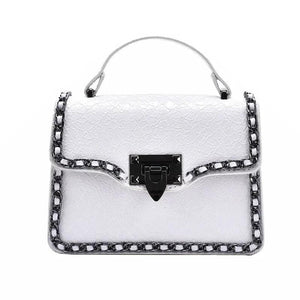 Retro Women's Square Bag Chain Tote Messenger Bag