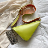 Ins mini Triangle Women Purse and Handbag Small Ladies Shoulder Crossbody Bags