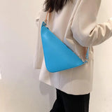 Ins mini Triangle Women Purse and Handbag Small Ladies Shoulder Crossbody Bags