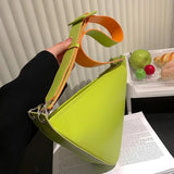 Ins mini Triangle Women Purse and Handbag Small Ladies Shoulder Crossbody Bags
