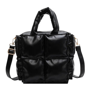 Small Leather Top Handle Tote Bag for Women