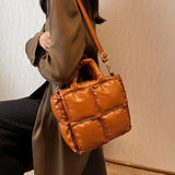 Small Leather Top Handle Tote Bag for Women