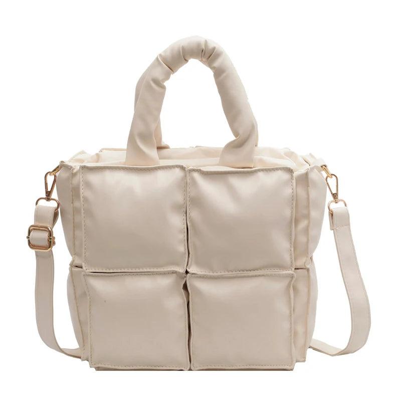 Small Leather Top Handle Tote Bag for Women