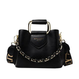 Women's PU Leather Bucket Crossbody Bags Classic Shoulder Bags