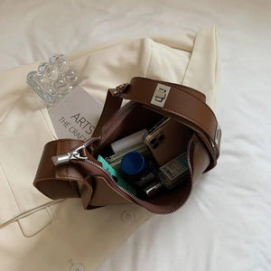 Vintage Bucket Crossbody Bag Women Shoulder Bag All-match Messenger Handbag