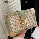 Straw Box Bag Small Mobile Phone Dinner for Women Crossbody
