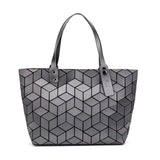 Geometric Quilted Beach Tote Bag Shoulder Bags for Women
