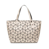 Geometric Quilted Beach Tote Bag Shoulder Bags for Women