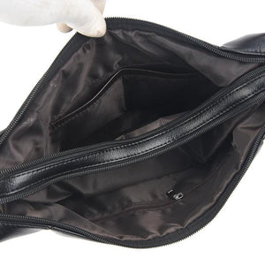 2-Layer Crossbody Bag for Women - Leather Shoulder Bag