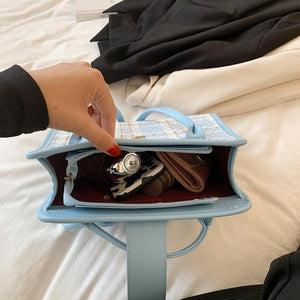 Vintage Square Shoulder Bags for Women High Small Tote Bag Ladies Handbags Sac