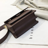Vintage Solid Women's Shoulder Bags Pu Leather Handbag Flap Crossbody Small