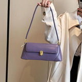 Vintage Shoulder Bag Solid Colour Handbag