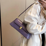 Vintage Shoulder Bag Solid Colour Handbag
