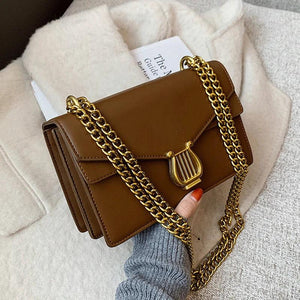 Square Crossbody Bag for Women Messenger Bags Sac A Main Solid Flap Bags Girl