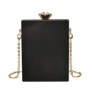 Acrylic Perfume Bottle Shape Clutch Shoulder Bag