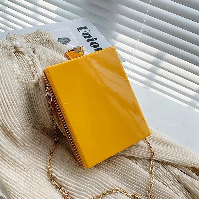 Acrylic Perfume Bottle Shape Clutch Shoulder Bag