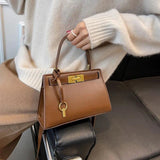 Stone Pattern PU Leather Handbags Women's Solid Crossbody Bags
