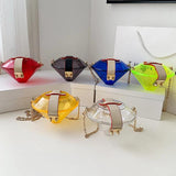 Clear Acrylic Diamonds Crossbody Bag Chain Shoulder Evening Party