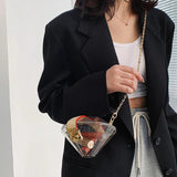 Clear Acrylic Diamonds Crossbody Bag Chain Shoulder Evening Party