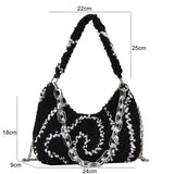 Sweet and Lamb Hair Ladies Purses and Handbags Women's Plush Crossbody Bags