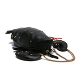 Lobster Crossbody Bag for Women PU Leather Rivets Shoulder Clutch