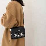 Leather Shoulder Bag Crossbody Flap Bag for Women