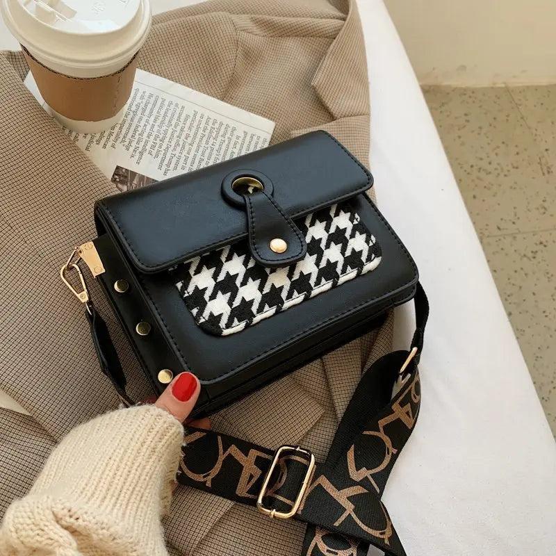 Leather Shoulder Bag Crossbody Flap Bag for Women