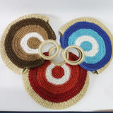 Straw Woven Shoulder Bag for Women Big Capacity Handbag Crossbody Beach Bag