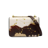 Women's PU Leather Crossbody Bag Handbag with Chain Strap