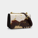 Women's PU Leather Crossbody Bag Handbag with Chain Strap
