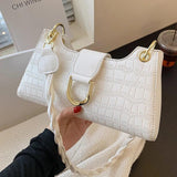 Stone Pattern Messenger Bag Ladies Handbags Crossbody Bags