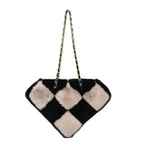 Women Plush Handbags Lady Shoulder Messenger Cross Body Purses