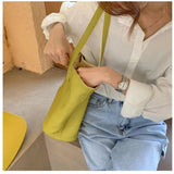 Light Washed PU Leather Women Bag Double Sided Tote Bags