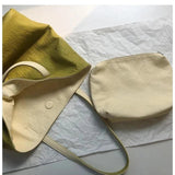 Light Washed PU Leather Women Bag Double Sided Tote Bags