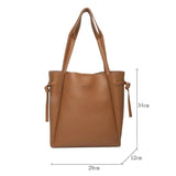 Women's Leather Shoulder Bag Tote Set